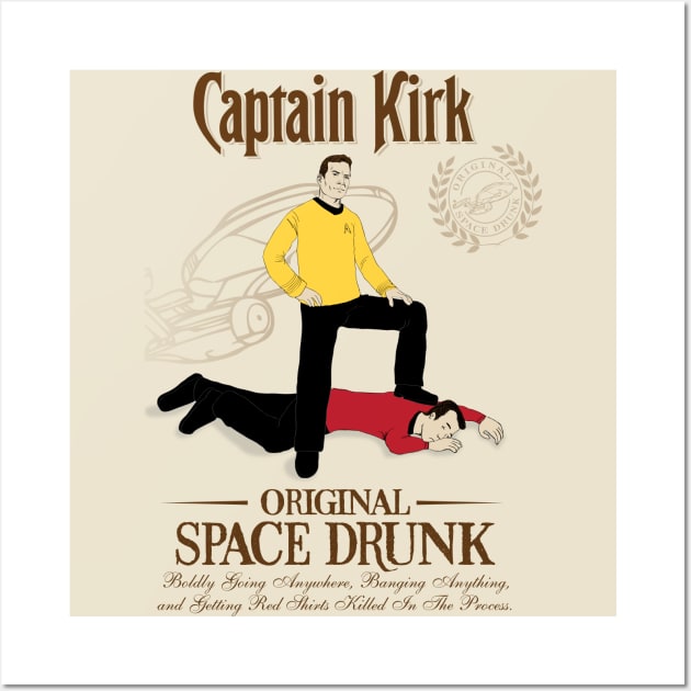 Original Space Drunk Wall Art by d4n13ldesigns